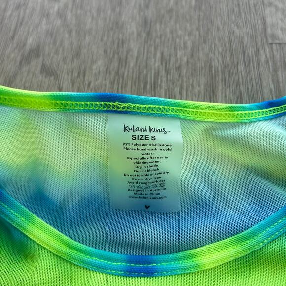 Kulani Kinis Mesh Cropped Tee Dolce Vita Print Mesh Top Size S NWT - Picture 5 of 11